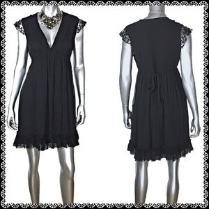 Dora Landa Silk Little Black Dress Sz 6